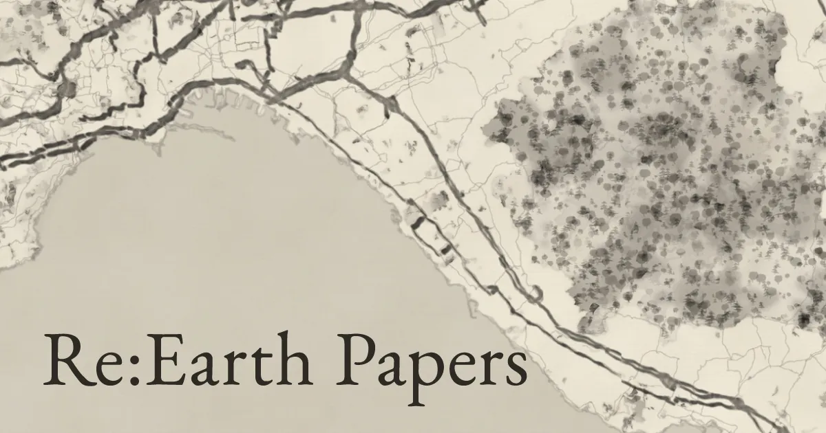 sumi で描いた地図。OpenStreetMap のベクトルタイルを、筆エンジン hokusai がその場で墨として描いたもの